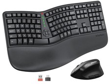 Ergonomic Keyboard and , Wireless Keyboard with Vertical , Split Curved Keybo...