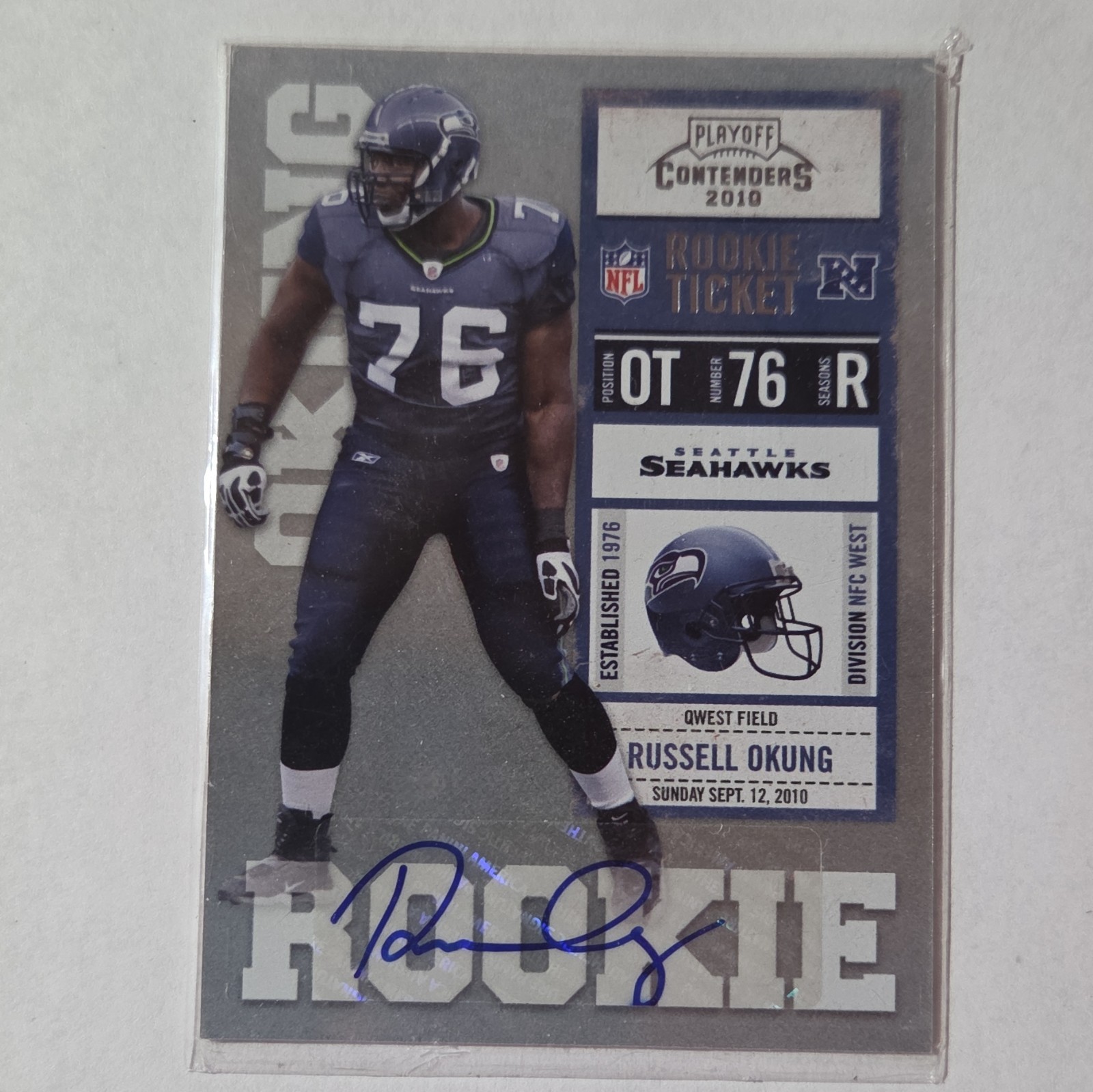Russell Okung Playoff Contenders #183 Autograph