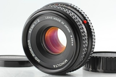 [Near MINT] Minolta MD Rokkor 45mm f/2 Pancake Prime Manual Focus Lens JAPAN