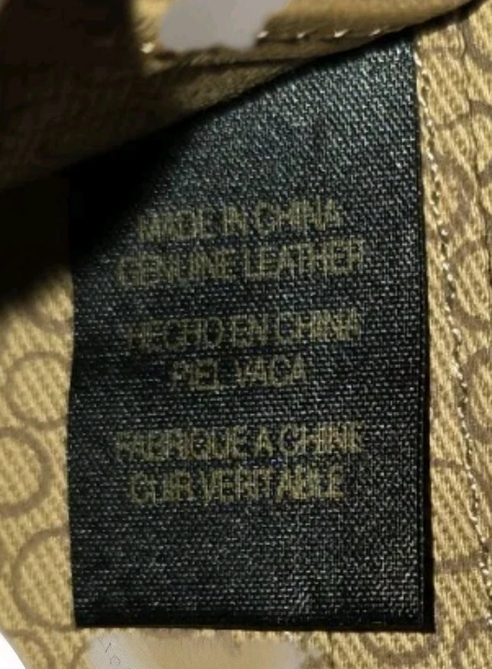 Cartera Floral Vintage Fósil Patchwork Cuero Multi Rayas Doble Pliegue Boho Y2K Foto 3 de 4