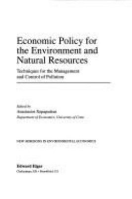 Economic Policy for the Environment and Natural Resources : Techn