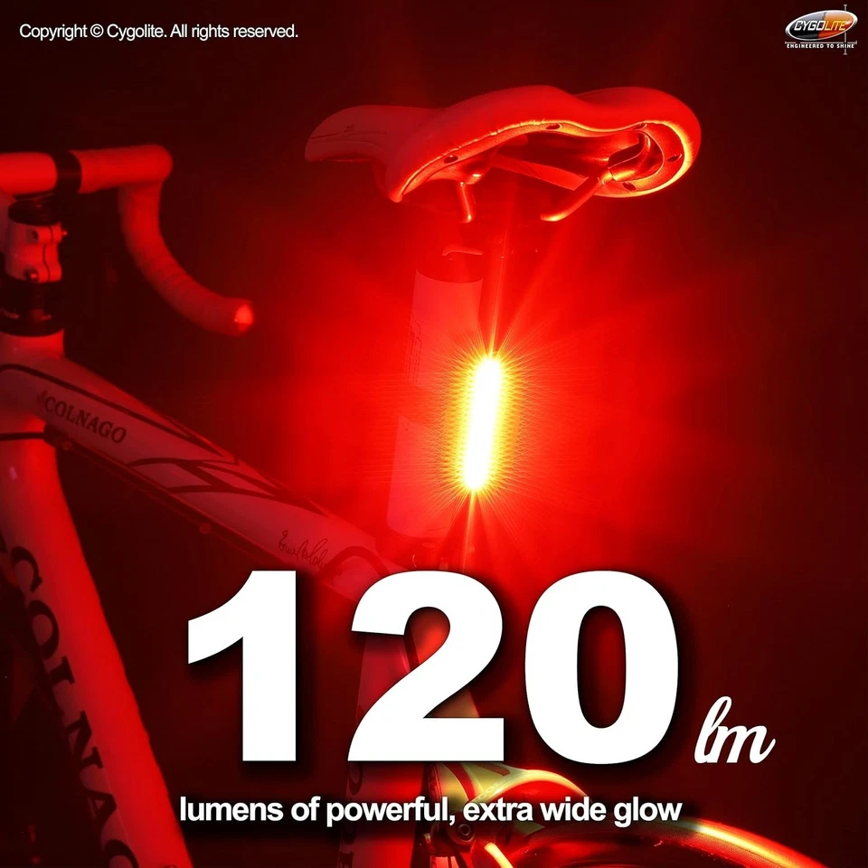 Cygolite Hotrod 120 Lumen Bicycle Tail Light Models-Night & Daytime Mod-Compact - Image 2 of 4