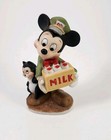 Vtg Disney Park Mickey Mouse Milk Man Figurine 1980 Original Sticker WDP 4" — photo 7