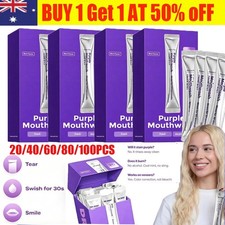 DR.DENT Purple Mouthwash for Teeth Whitening Mouthwash Sachets (20 Pack) 2026 AU