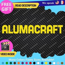 Fits AlumaCraft Name Decal Sticker Vintage Fishing Boat Aluma Water Craft Old