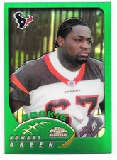 HOWARD GREEN ROOKIE REFRACTOR 2002 TOPPS CHROME 254 HOUSTON TEXANS LSU TIGERS