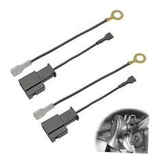 2pcs Car Horn Adapter Wiring Harness Pigtail Socket Car Horn Connector 