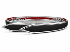 Vintage Style 1 18 Black Chrome Side Body Molding W Pointed Ends 25-135-01 Vintage Style 1 18 Black Chrome Side Body Molding W Pointed Ends 25-135-01