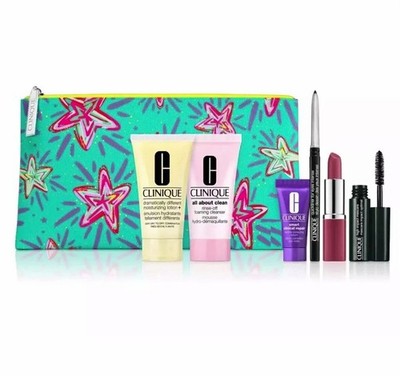 Clinique Makeup Skincare Smart De-Aging 7 pcs Gift Set With Bag NEW