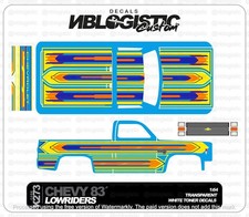 '83 CHEVY SILVERADO Custom WaterSlide Decal for hot wheels 1/64