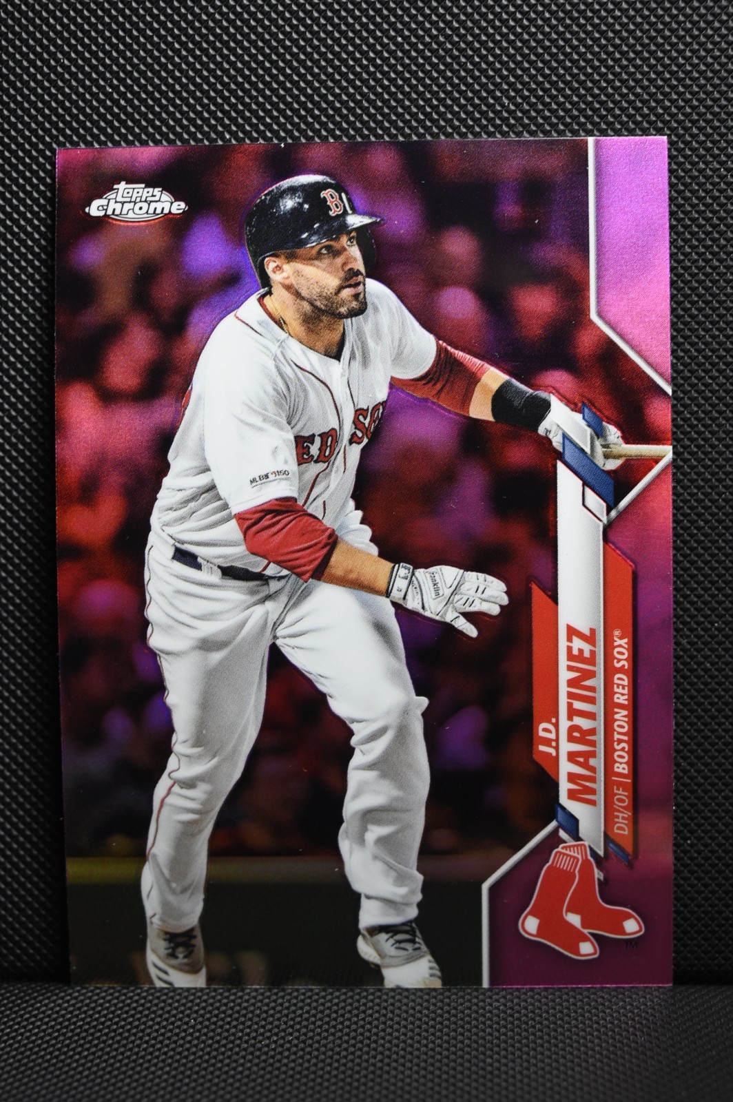 2020 Topps Chrome - J.D. Martinez #189 Pink Refractor Red Sox