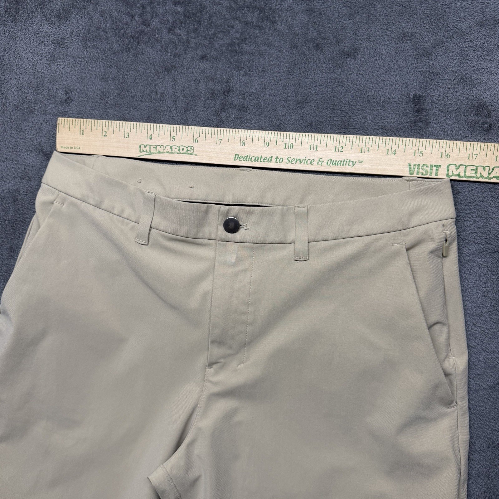 Lululemon Commission Pants Mens 32x30 Beige Warpstreme Slim Fit ...