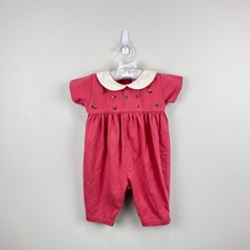 Vintage 90s Baby Gap Pink Flower Coverall 3-6 Months