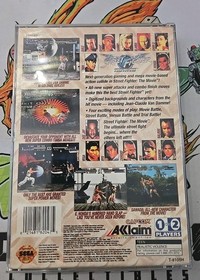 Street Fighter: The Movie (Sega Saturn, 1995) Complete w/ Manual & Registration
