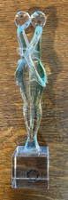 Murano Clear Glass Sculpture Hugging And Kissing V.nason Co.