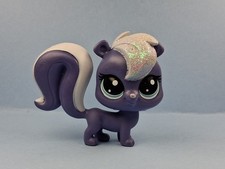 AMETHYST SKUNKY SKUNK #2-S18 - Authentic Littlest Pet Shop - Hasbro LPS