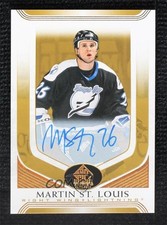 2020-21 SP Signature Edition Legends Gold Spectrum Foil Martin St Louis Auto v6h