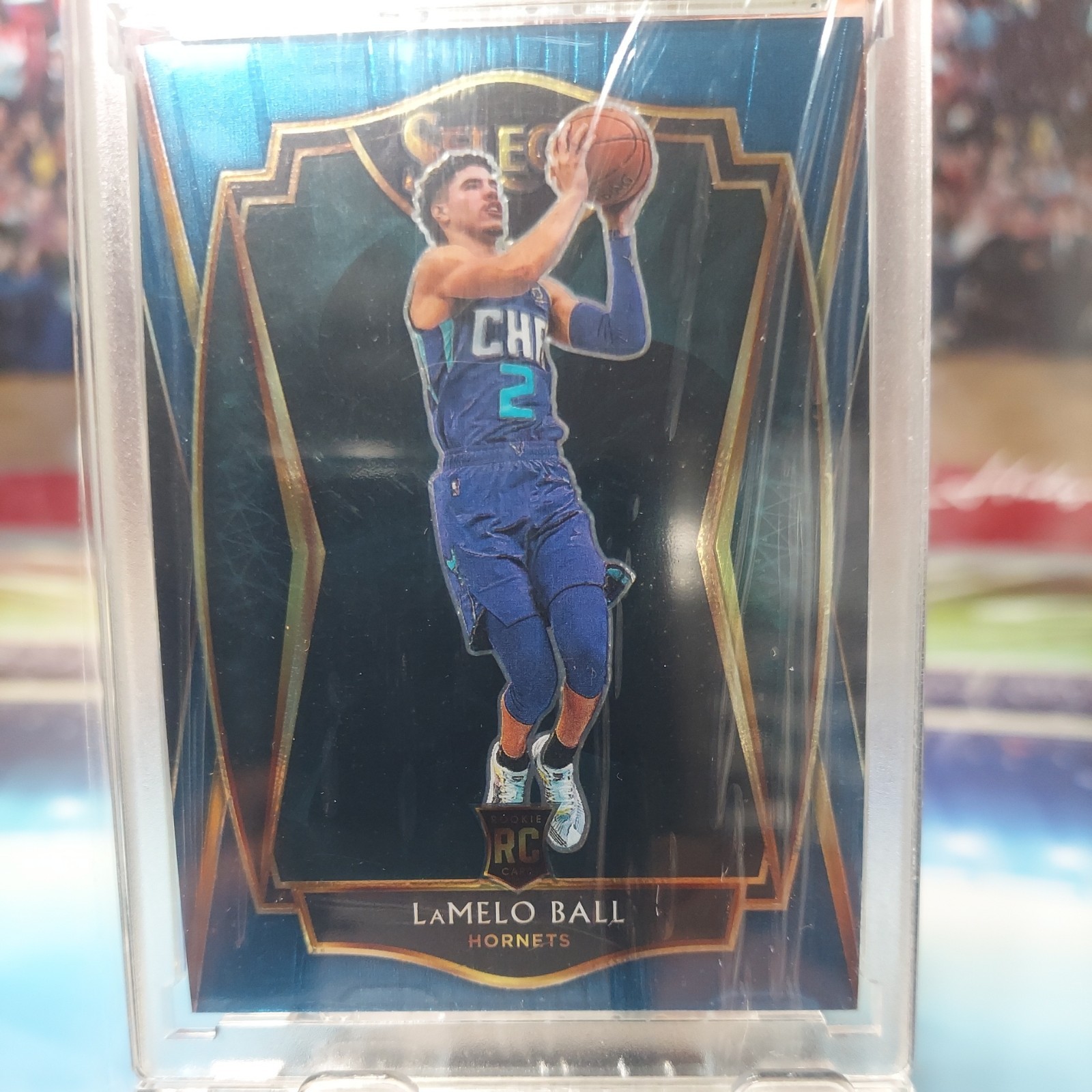 2020-21 Panini Select #183 LaMelo Ball Rookie Blue Prizm RC Premier Level