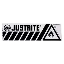 Justrite 29005 Safety Band Label, 3-1/2 In. H, 12 In. W