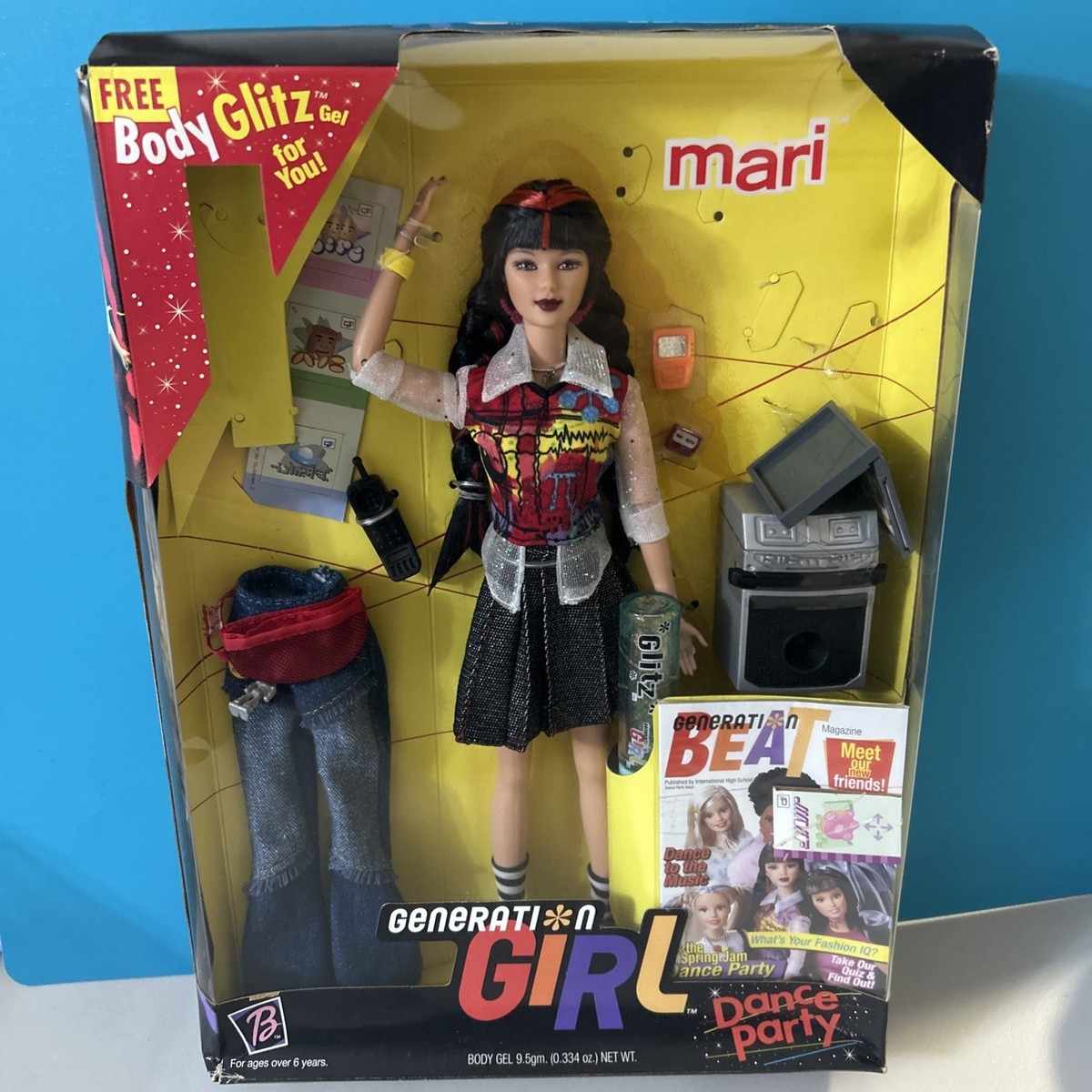 1999 Y2K Generation Girl Dance Party Mari Barbie Doll Sealed Box