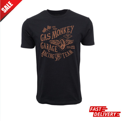 GAS MONKEY GARAGE RACING TEAM T SHIRT BLACK_REPRINT_ HOT ITEM _ FLASH SALE !!!!!
