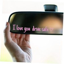 6 Pcs 3 Colors I Love You Drive Safe Mirror Sticker, Cute Car Stickers,