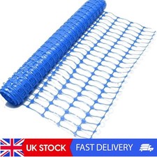 Blue Garden Fence 1m x 5m Heavy Duty Plastic Mesh for Gardening & Construction