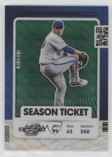 2021 Panini Contenders Season Ticket Optic Green Wave Prizm Hyun-Jin Ryu #48 2d8