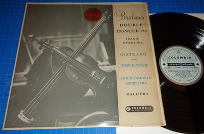 Oistrakh/Fournier/Galliera BRAHMS Double Concerto  Columbia SAX 2264 Blue/Silver