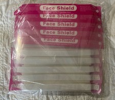 Salon World Safety Pink Face Shields Clear Protective - Full Face (10 Pack)