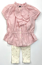 New With Tags Polo Ralph Lauren Girls Classic Vintage Shirt Leggings Set sz 9m
