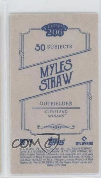 2021 Topps 206 Series 10 Myles Straw #45 - Image 2 of 2