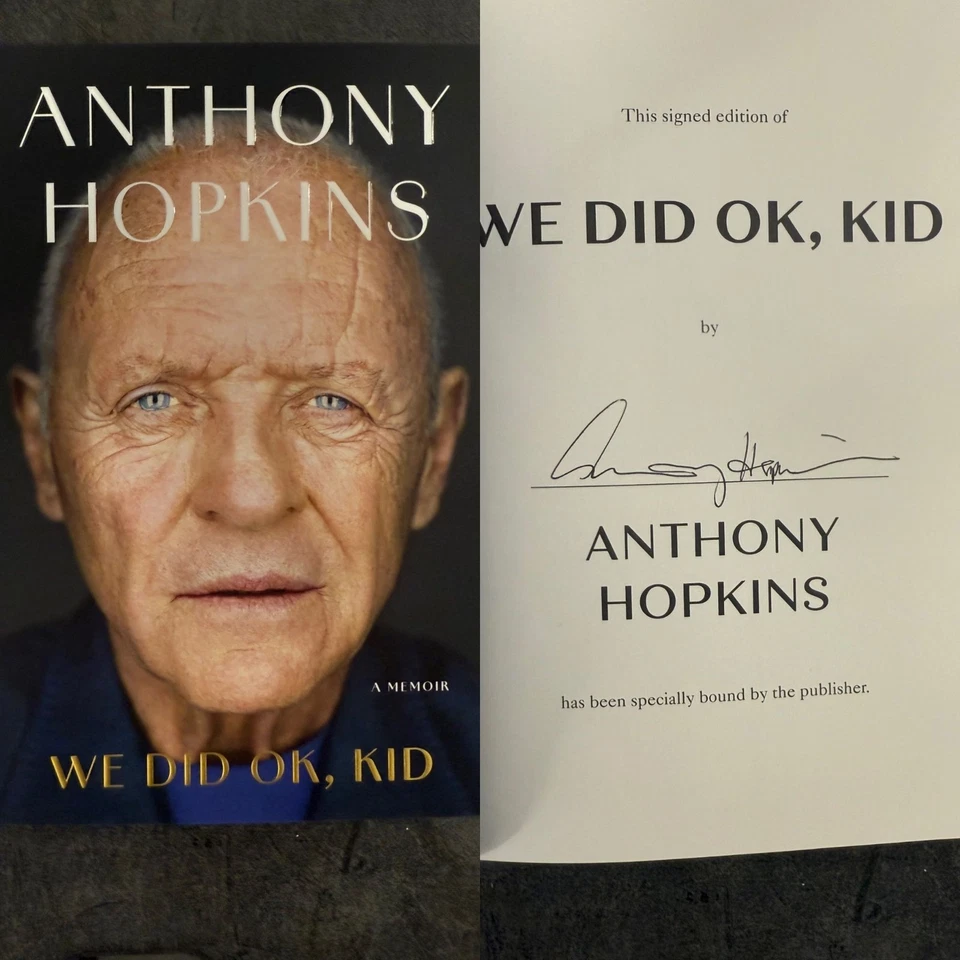 We Did OK, Kid: A Memoir (Signed Book) by Anthony Hopkins AUTOGRAPHED