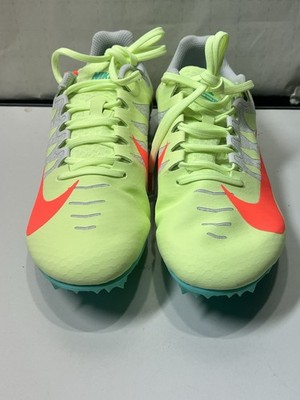 New Size 7 - Nike Zoom Rival S 9 Barely Volt Hyper Orange Track Sprint Spikes