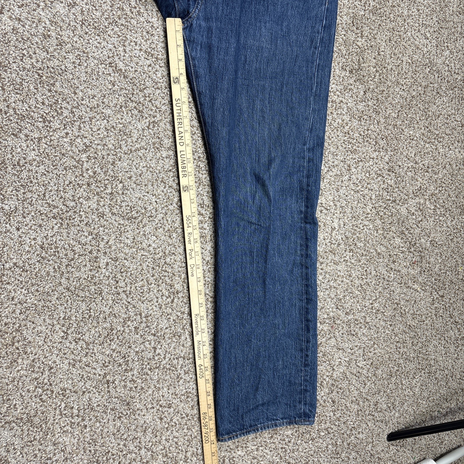 Levis 501 XX Jeans 38x32 Straight Leg Button Fly Denim Fits 38x32 - View 6