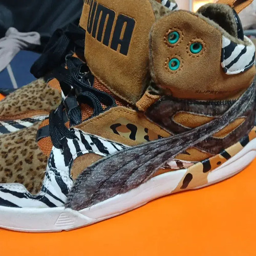 Puma Zebras Mid Sneakers Rare Size 250