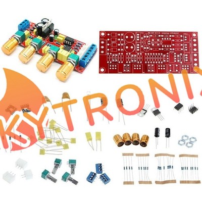 NE5532 Preamp Pre-amplifier Tone Board DIY Kits Treble Alto Bass Volume Control