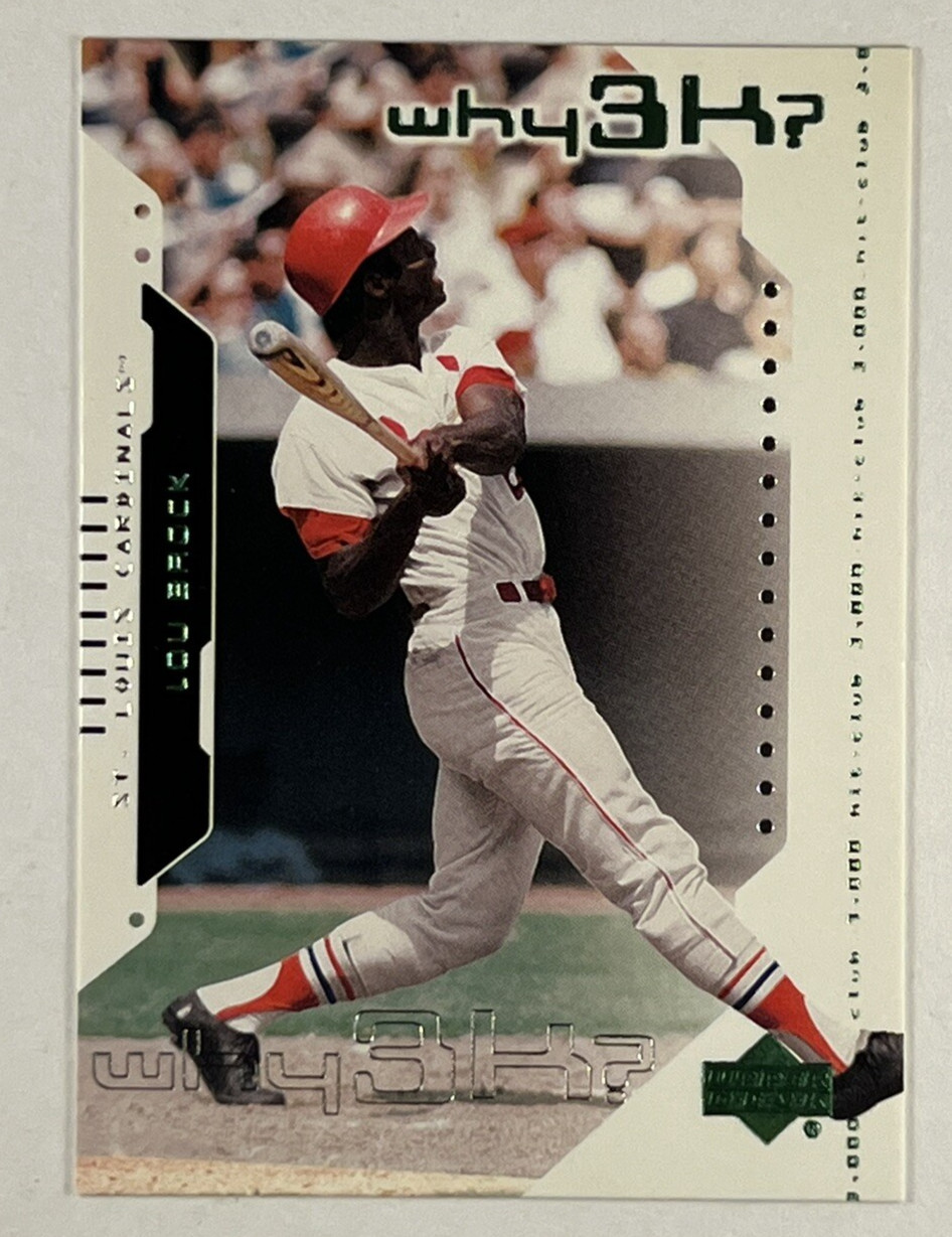 Lou Brock 2000 Upper Deck Hitter's Club #69 St. Louis Cardinals