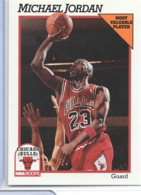 Michael Jordan Bulls 30 NBA Hoops 1991 122120ATCD