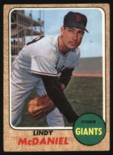 1968 Topps #545 Lindy McDaniel VG/VGEX Giants 571747