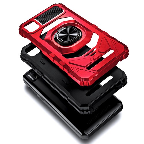 For Cloud Stratus C7 Case Ring Stand Phone Cover with Tempered Glass Protector - Picture 10 of 26