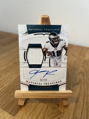 JALEN REAGOR /49 - Panini National Treasures 2021 Patch Auto NFL - Phil. Eagles