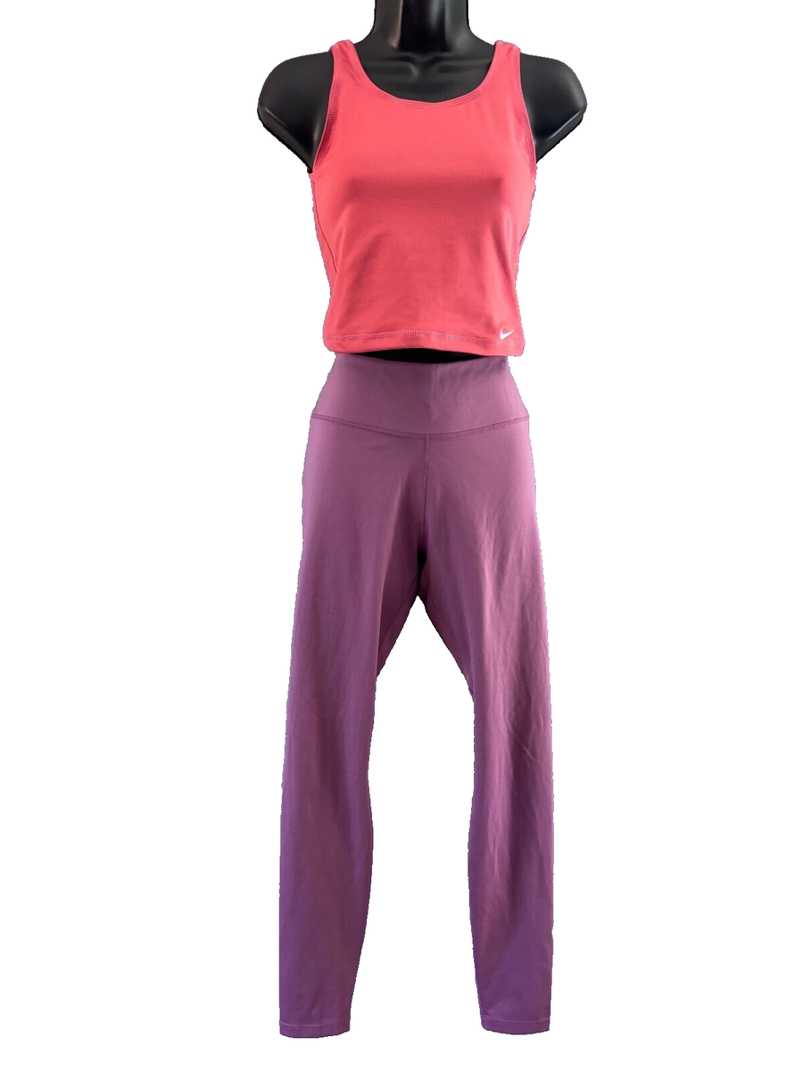 OUTFIT ALERT! Nike Mauve Pink Leggings NWT Orange Compression Crop Tank  Top