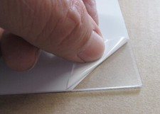 PET-G HIPEX® Folie - Platte 1mm Tiefziehmaterial 465 x 380 mm Kunststoffglas AR