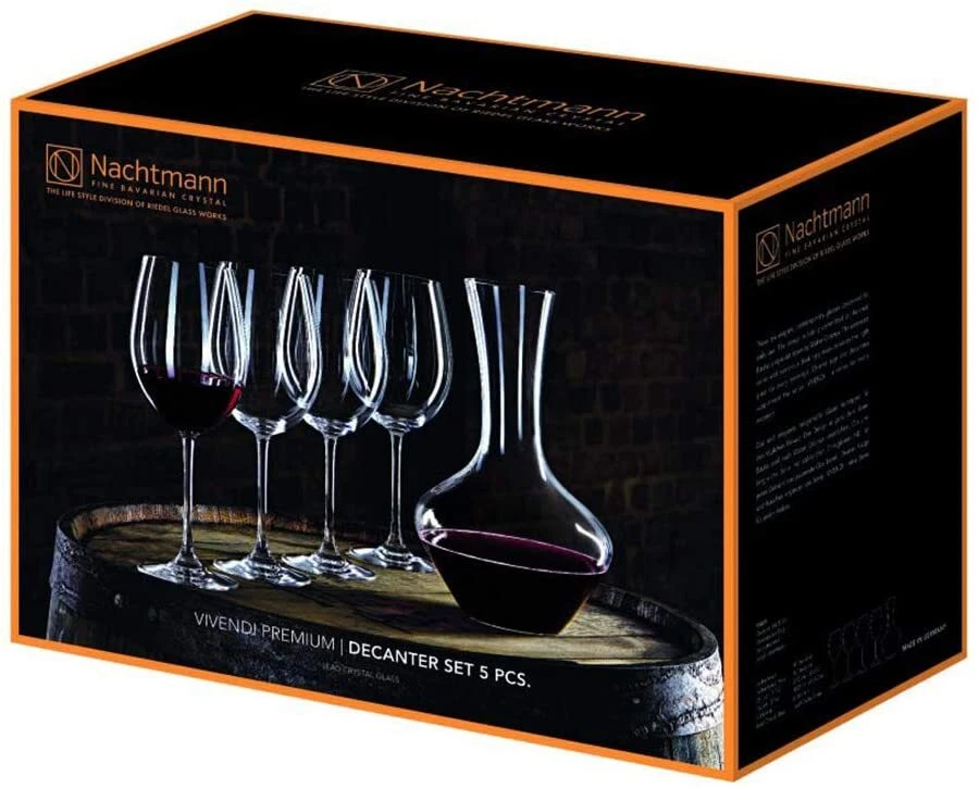 Jarra Nachtmann Vivendi y vasos Burdeos - 5 piezas sin plomo Foto 4 de 4