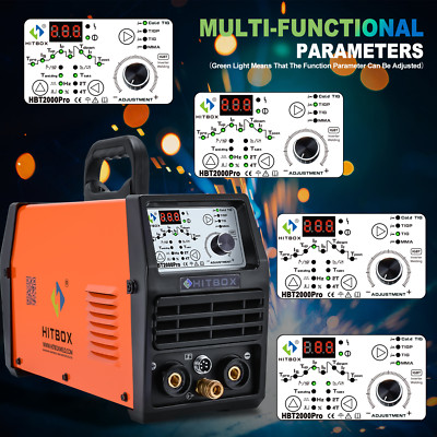 New HF Cold TIG Welding Machine with Pulse TIG Spot TIG ARC Welder 200A HBT2000P