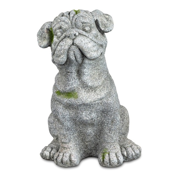 Dekofigur Bulldogge Hundefigur H. 40 Cm Gartendekoration Skulptur Formano-image