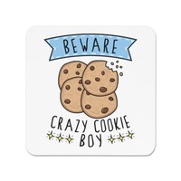 Beware VerrüCkte Cookie Jungen KüHlschrankmagnet Scherz Sohn Kinder Treat Essen