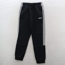 Adidas Sweatpants Black Medium Joggers Three Stripes Tapered Cozycore Athleisure