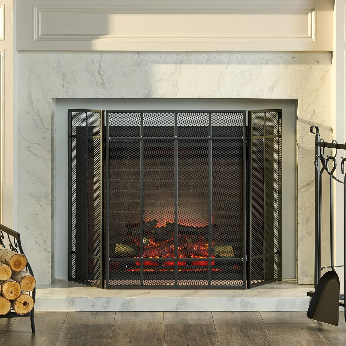 s Indoor Panacea 15955 Open Hearth , Steel, Brushed Bronze